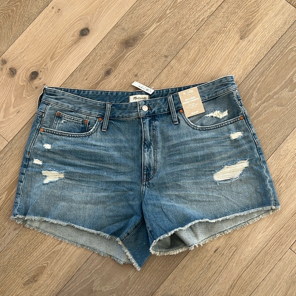 Madewell womens relaxed denim shorts sz 18W